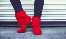 SwayD Urban Step, rot, Tanzstiefel